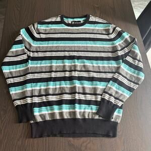 Ocean Current Men's Medium Striped Pullover Sweater West Coast 90s